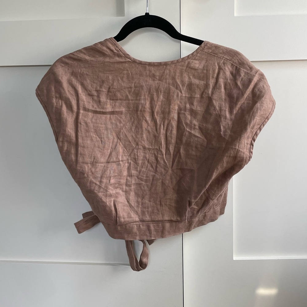 Aritzia Wilfred Tie up top - Picture 4 of 4